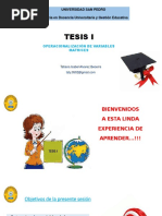 Operacionalización de Variables, Metodología, Matrices