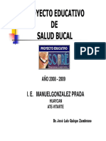 Proyecto de Salud Bucal I.E. M.G.P