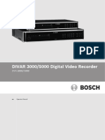 DIVAR 3000 - 5000 Operator Manual