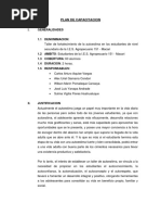 Plan de Capacitación Tema. Autoestima