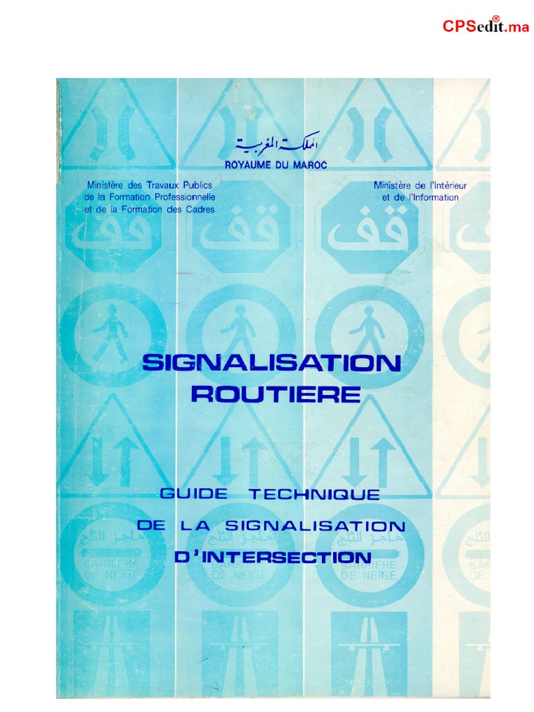 Signalisation Routière-Guide Technique PDF | PDF | Transport routier ...