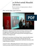 Fujitsu Punya Solusi Untuk Masalah Kesehatan Indonesia