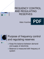 Frequency Control and Regulating Reserves: Asko Vuorinen