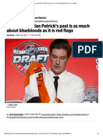 Flyers Pick Nolan Patrick's Past is as Much About Bluebloods as It is Red Flags