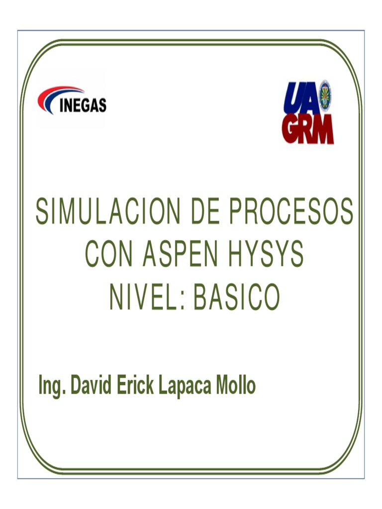 Simulación de Procesos con Aspen HYSYS | PDF | Refrigeración | Simulación