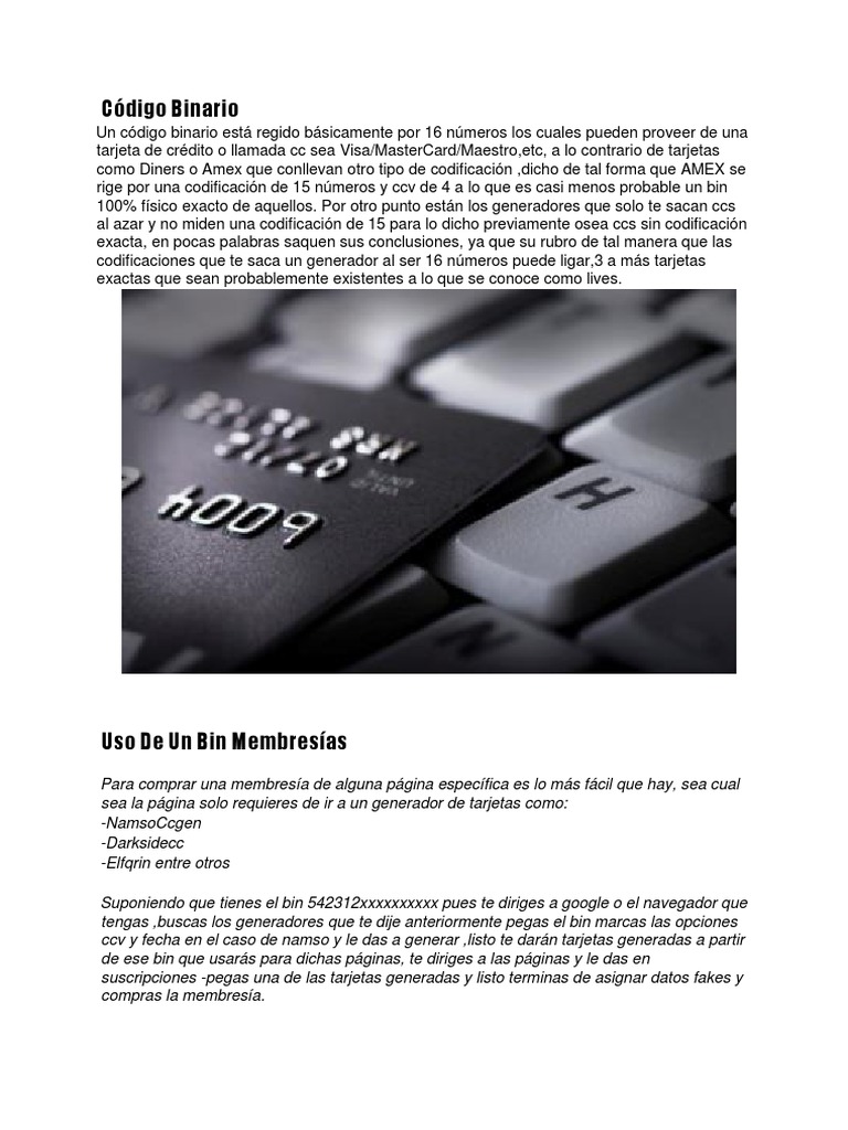 Bins Carding Tdlgloria PDF Cookie HTTP Redes de computadoras