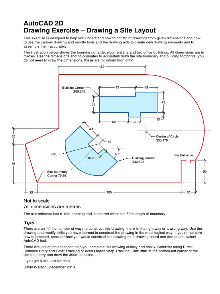 AutoCAD 2D Drawing Exercise pdf