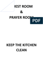 Guest Room & Prayer Room