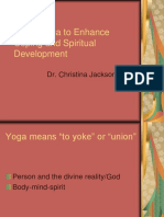 Using Yoga To Enhance Coping and Spiritual Development: Dr. Christina Jackson