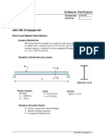 Software verification of wide flange beam bending capacities