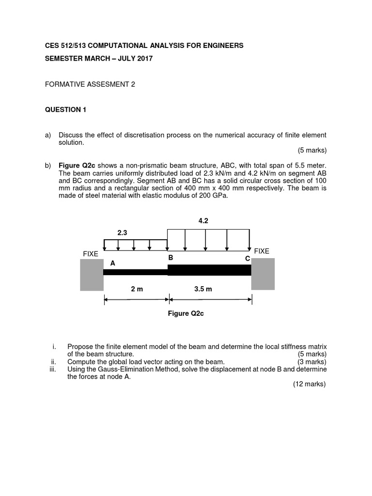 Formative Assesment 2 Ces 512 | PDF
