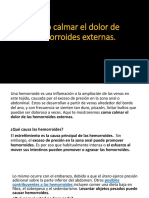 Como Calmar El Dolor de Hemorroides Externas