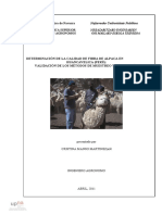 Determinacion de Calidad Fibra Huancabelica PDF