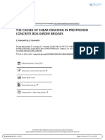 The Causes of Shear Cracking in Prestressed Concrete Box Girder Bridges