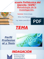 Áreas de Biotecnología y Perfil