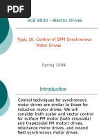 ECE 8830 - Electric Drives: Topic 16: Control of SPM Synchronous Motor Drives