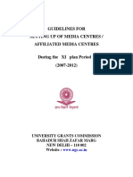 Guidelines For Setting Up of Media Centres / Affiliated Media Centres