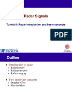 Radar Signals: Tutorial I: Radar Introduction and Basic Concepts