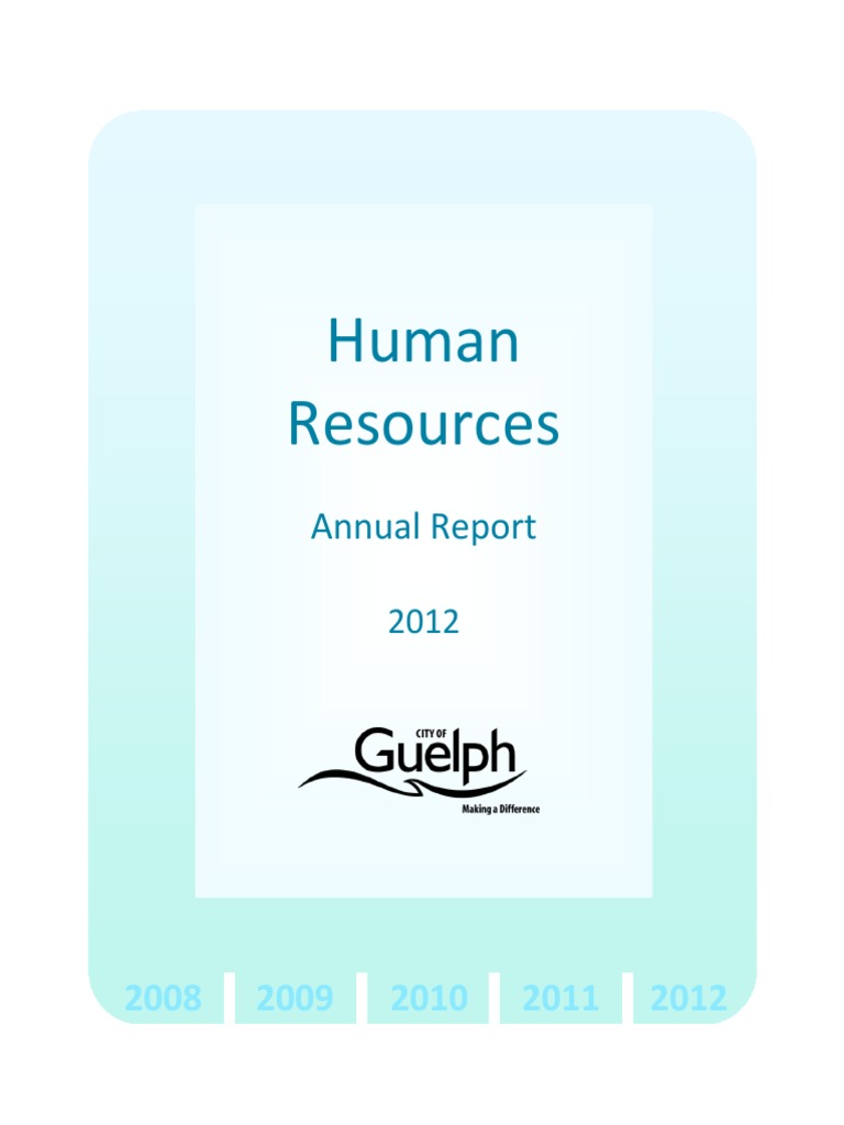 Human Resources Annual Report PDF Turnover (Employment) Human