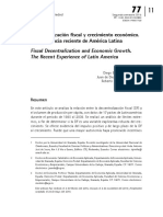 Descentralización fiscal y crecimiento económico. La experiencia reciente de América Latina