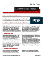 Bonitasoft Whitepaper 10 Best Practices for Bpm Implementation
