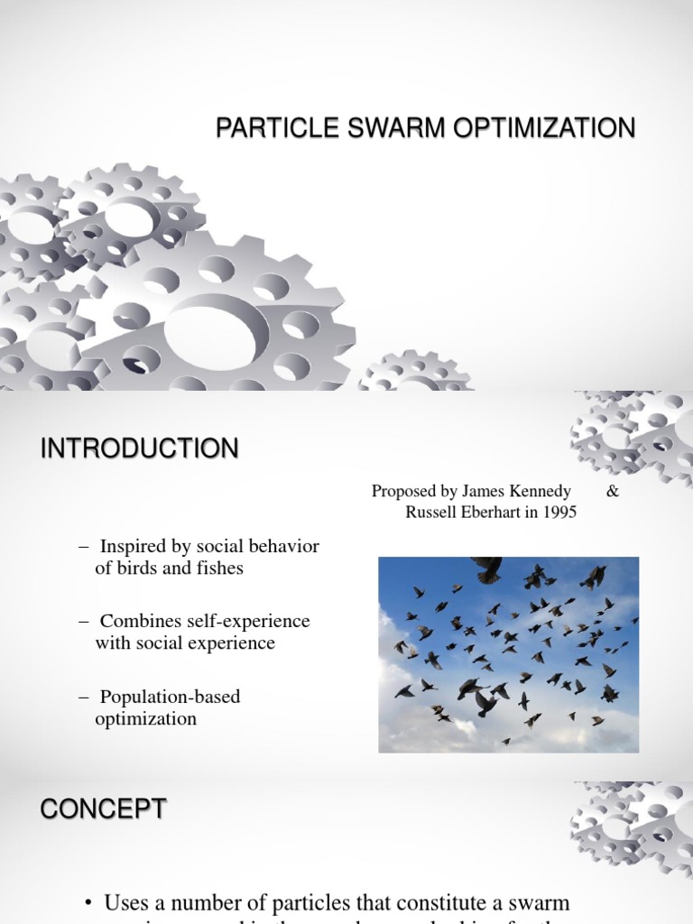 Particle Swarm Optimization | PDF | Cybernetics | Algorithms And Data ...