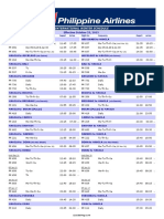 International Winter Flight Schedule