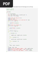 Program To Calculate Sum