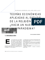 FRIGERIO A. - Teorias Ecocnomicas Aplicadas Al Estudio de La Religion