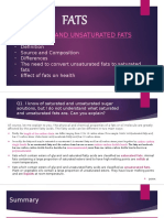 Saturated and Unsaturated Fats