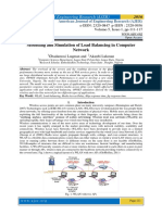 Modelling and Simulation of Load Balancing in Computer Network