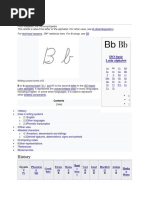 History: B (Disambiguation) Technical Reasons B