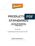 Demeter Biodynamic Production Standards