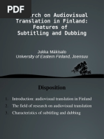 Research On Audiovisual Translation