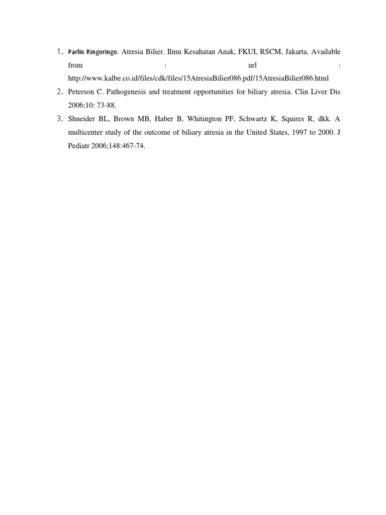 Biliary Atresia Research Insights | PDF