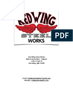 Red Wing Steel Works 3x5 Heavy Duty Welding Table Plans
