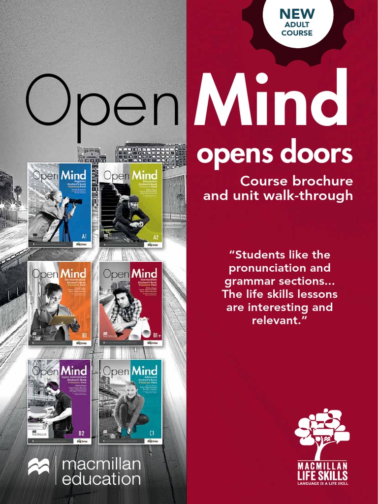 Open Mind Brochure 2014 PDF Adjective Teachers
