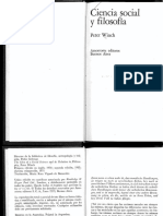 12 Peter Winch - Ciencia Social y Filosofía PDF
