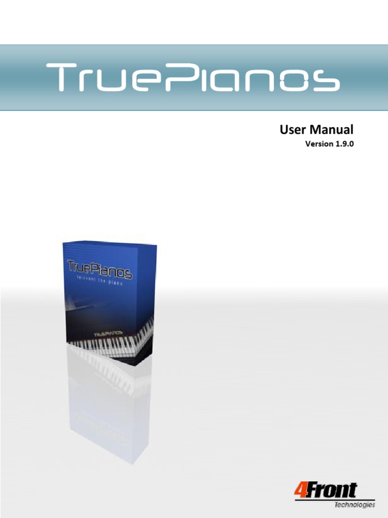 4front TruePianos PDF PDF Multi Core Processor License