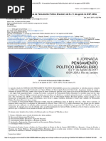 CRONOGRAMA - II Jornada Do Pensamento Político Brasileiro de 9 a 11 de Agosto No IESP-UERJ