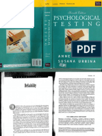 Anastasi & Urbina (1997) - Psychological Testing - Reliability PDF