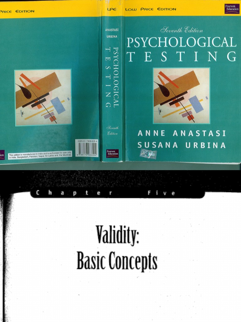 PSYCHOLOGICAL TESTING BY ANNE ANASTASI PDF visual data 5