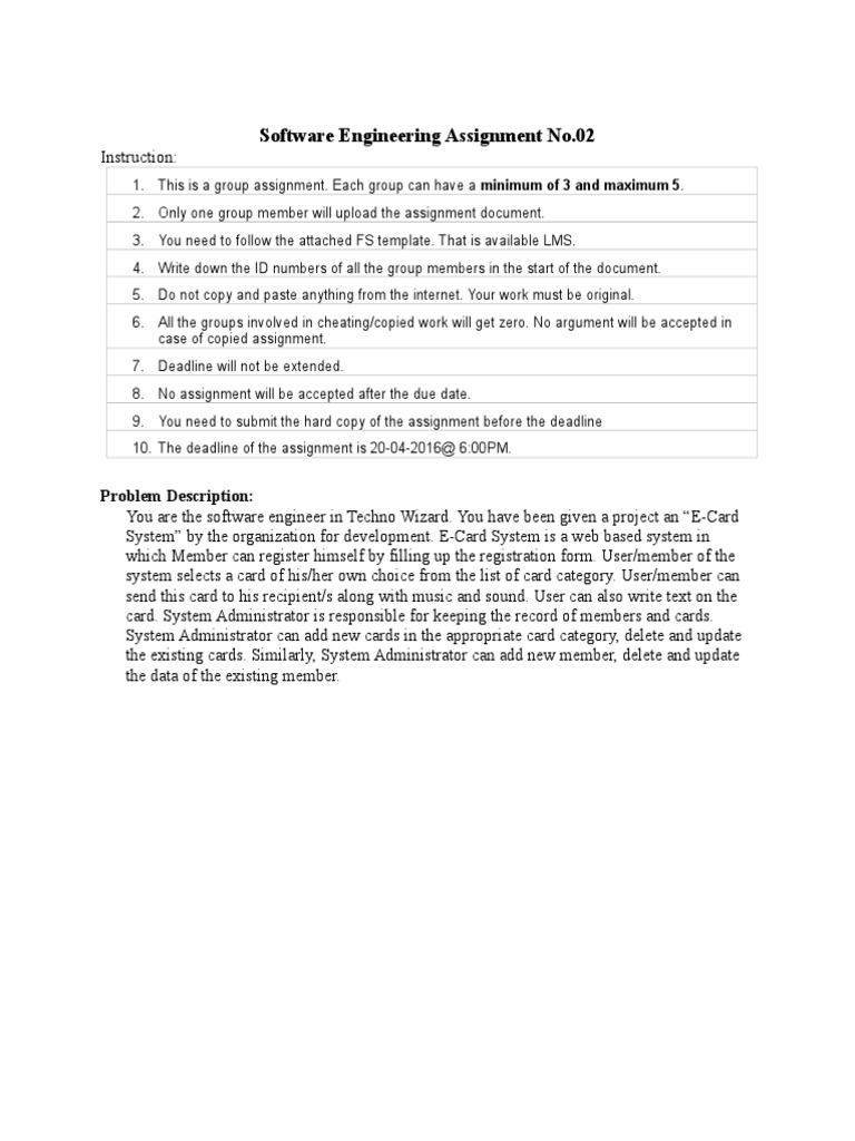 RE Assignment No.02 | PDF | Business | Computers