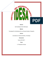 Tarea 3.- Planeación de Clase (Tecnología en La Enseñanza de Las Ciencias Sociales i Geografía)