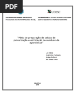 Local de Preparo de Agrotóxicos