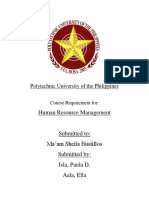 Polytechnic University of The Philippines Cover Page HRM