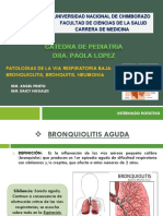 Diapos Pediatria, Bronquiolitis, Broqnuitis y Neumonia