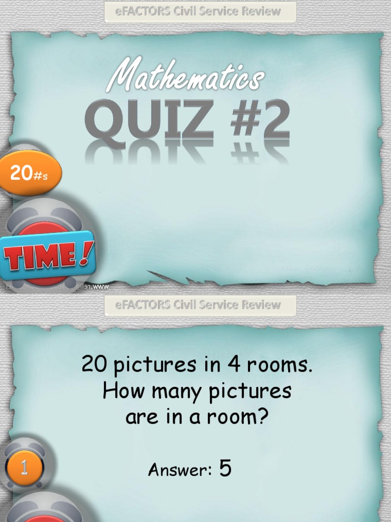 Quiz#2 | PDF | Teaching Mathematics | Leisure