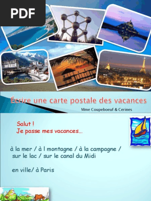 Texte Carte Postale Vacances D Ete