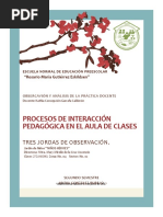 Procesos de Interacción Pedagógica en El Aula de Clases